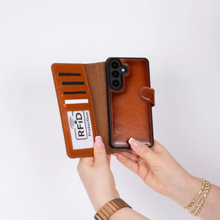 Bouletta Phone Case Magic Samsung Galaxy S26 Leather Detachable Wallet Case Premium Koruma