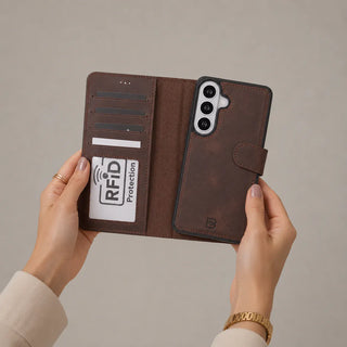 Bouletta Phone Case Magic Samsung Galaxy S26 Plus Detachable Leather Wallet Case Premium Koruma