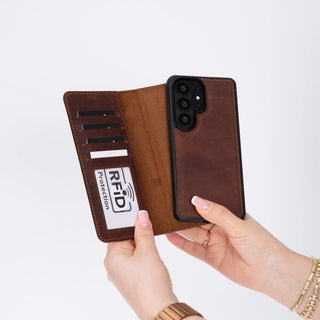 Bouletta Phone Case Magic Samsung Galaxy S26 Ultra Detachable Leather Wallet Case Premium Koruma