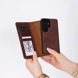 Bouletta Phone Case Magic Samsung Galaxy S26 Ultra Detachable Leather Wallet Case Premium Koruma
