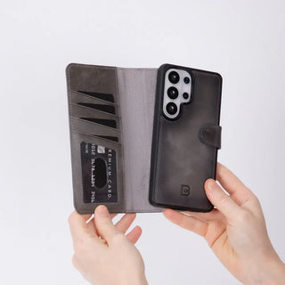 Bouletta Phone Case Magic Samsung Galaxy S26 Ultra Leather Detachable Wallet Case Premium Koruma
