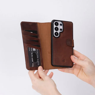 Bouletta Phone Case Magic Samsung Galaxy S26 Ultra Leather Detachable Wallet Case Premium Koruma
