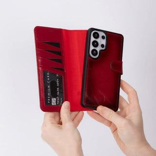 Bouletta Phone Case Magic Samsung Galaxy S26 Ultra Leather Detachable Wallet Case Premium Koruma