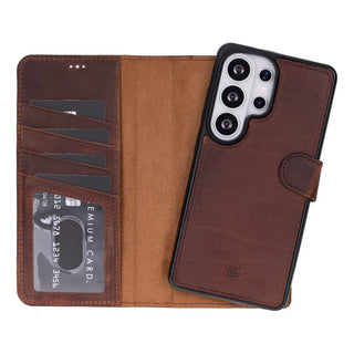 Bouletta Phone Case Saddle Brown Magic Samsung Galaxy S26 Ultra Leather Detachable Wallet Case Premium Koruma