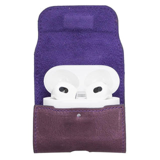 Bouletta AirPods Case Mai Magnet AirPods 1 and AirPods 2 Leather Case with Hook Premium Koruma