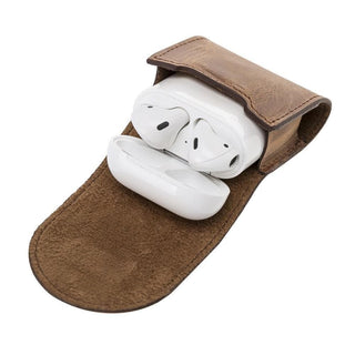 Bouletta AirPods Case Mai Magnet AirPods 1 and AirPods 2 Leather Case with Hook Premium Koruma