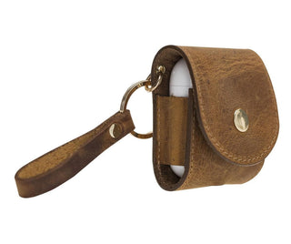 Bouletta AirPods Case Mai Snap AirPods 1 and AirPods 2 Leather Case with Hook Premium Koruma