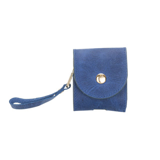 Bouletta AirPods Case Cadet Blue Mai Snap AirPods 1 and AirPods 2 Leather Case with Hook Premium Koruma