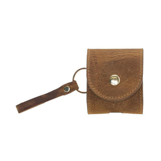 Bouletta AirPods Case Moccasin Mai Snap AirPods 1 and AirPods 2 Leather Case with Hook Premium Koruma
