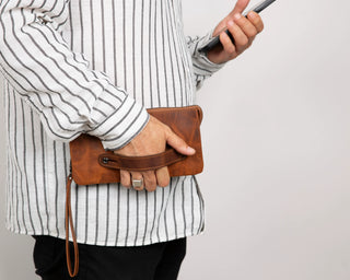 Bouletta Men Wallet Majeste Leather Clutch Bag Premium Koruma