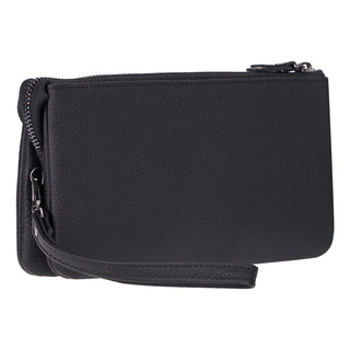 Bouletta Men Wallet Pebble Black Majeste Leather Clutch Bag Premium Koruma