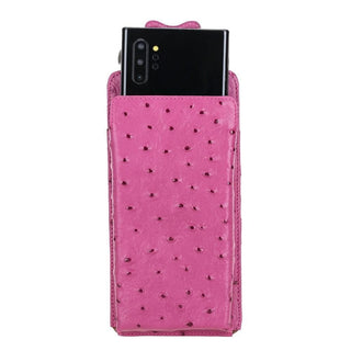 Bouletta Cep Telefonu Kılıfları Benekli Pembe Marlo Deri Universal Telefon Kılıfı Premium Koruma