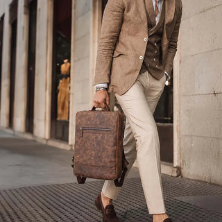 Bouletta MacBook / Laptop Backpack Marlow Leather Backpack Premium Koruma