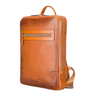 Bouletta MacBook / Laptop Backpack Tan Marlow Leather Backpack Premium Koruma