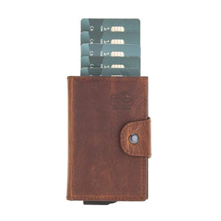 Bouletta Card Holder Mondello Leather Detachable Card Holder Premium Koruma