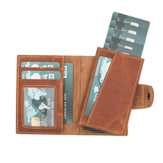 Bouletta Card Holder Moccasin Mondello Leather Detachable Card Holder Premium Koruma