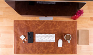 Bouletta Desk Mat Natural Leather Desk Mat Large Premium Koruma