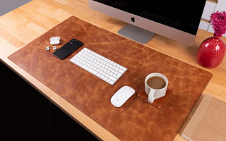 Bouletta Desk Mat Natural Leather Desk Mat Large Premium Koruma
