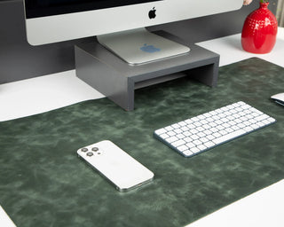Bouletta Desk Mat Pickle Natural Leather Desk Mat Large Premium Koruma