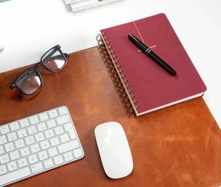 Bouletta Desk Mat Natural Leather Desk Mat Medium Premium Koruma