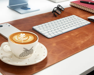 Bouletta Desk Mat Natural Leather Desk Mat Medium Premium Koruma