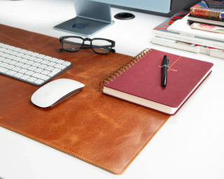 Bouletta Desk Mat Natural Leather Desk Mat Medium Premium Koruma