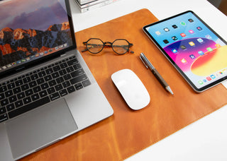 Bouletta Desk Mat Natural Leather Desk Mat Medium Premium Koruma