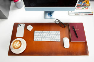 Bouletta Desk Mat Natural Leather Desk Mat Medium Premium Koruma