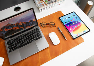 Bouletta Desk Mat Natural Leather Desk Mat Medium Premium Koruma