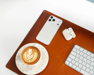 Bouletta Desk Mat Natural Leather Desk Mat Medium Premium Koruma