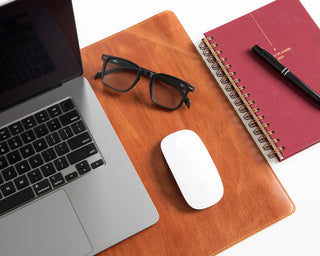 Bouletta Desk Mat Natural Leather Desk Mat Small Premium Koruma