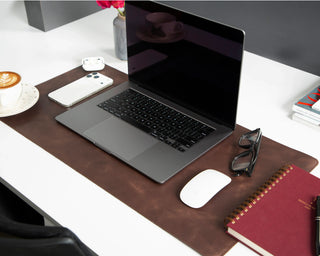 Bouletta Desk Mat Natural Leather Desk Mat Small Premium Koruma
