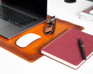 Bouletta Desk Mat Natural Leather Desk Mat Small Premium Koruma