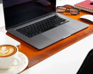 Bouletta Desk Mat Natural Leather Desk Mat Small Premium Koruma