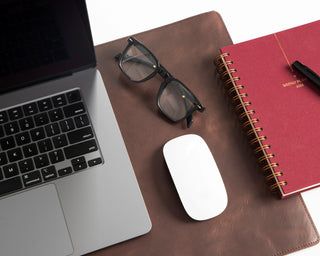 Bouletta Desk Mat Natural Leather Desk Mat Small Premium Koruma