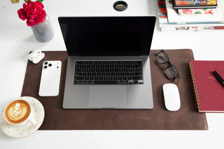 Bouletta Desk Mat Natural Leather Desk Mat Small Premium Koruma