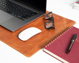 Bouletta Desk Mat Natural Leather Desk Mat Small Premium Koruma