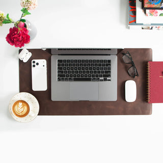 Bouletta Desk Mat Natural Leather Desk Mat Small Premium Koruma