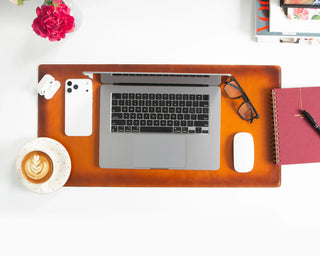 Bouletta Desk Mat Natural Leather Desk Mat Small Premium Koruma