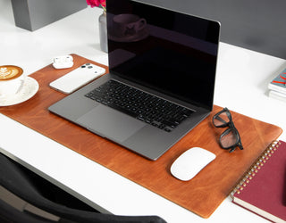 Bouletta Desk Mat Natural Leather Desk Mat Small Premium Koruma
