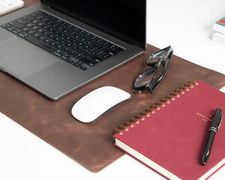 Bouletta Desk Mat Natural Leather Desk Mat Small Premium Koruma