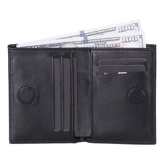 Bouletta Men Wallet Black Nigra Leather Men's Wallet Premium Koruma
