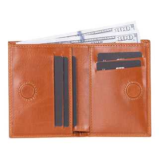 Bouletta Men Wallet Tan Nigra Leather Men's Wallet Premium Koruma