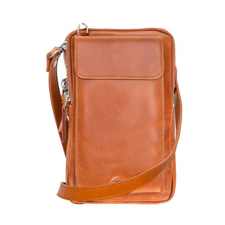 Bouletta Cell Phone Crossbody Bag Sandy Tan Nino Leather Crossbody Bag Premium Koruma
