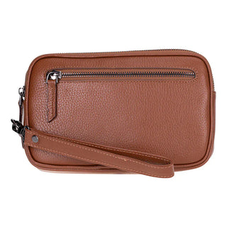 Bouletta Men Wallet Pebble Tan Noma Leather Clutch Bag Premium Koruma