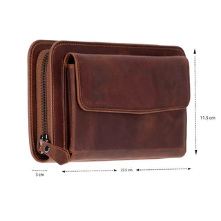 Bouletta Men's Handbag Novarco Leather Clutch Handbag Premium Koruma