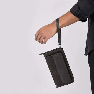 Bouletta Men's Handbag Novarco Leather Clutch Handbag Premium Koruma