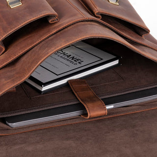 Bouletta Laptop Briefcase Olympus Leather Business Briefcase / Laptop Case Premium Koruma