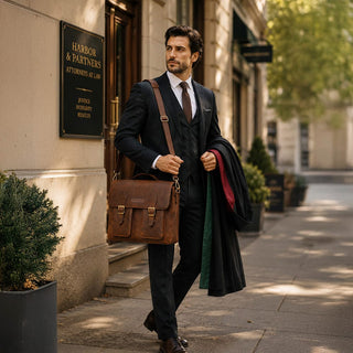 Bouletta Laptop Briefcase Olympus Leather Business Briefcase / Laptop Case Premium Koruma