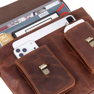 Bouletta Laptop Briefcase Olympus Leather Business Briefcase / Laptop Case Premium Koruma